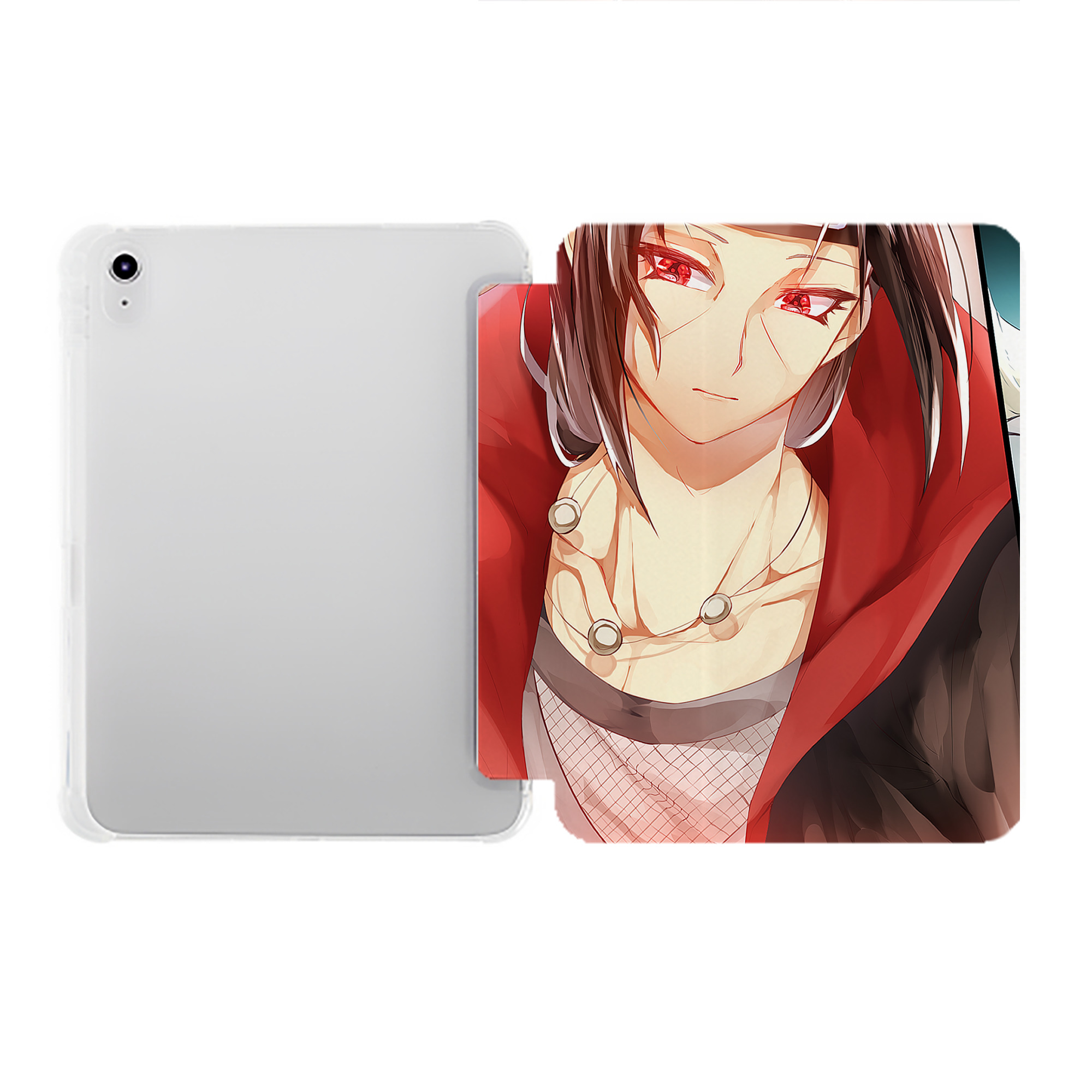 （画像用） NARUTO -ナルト- NARUTO -ナルト- 疾風伝 IPad ケース ペン収納付き 三つ折りスタンド PUレザー×シリコン 対応機種9.5/10.5/10.9インチ